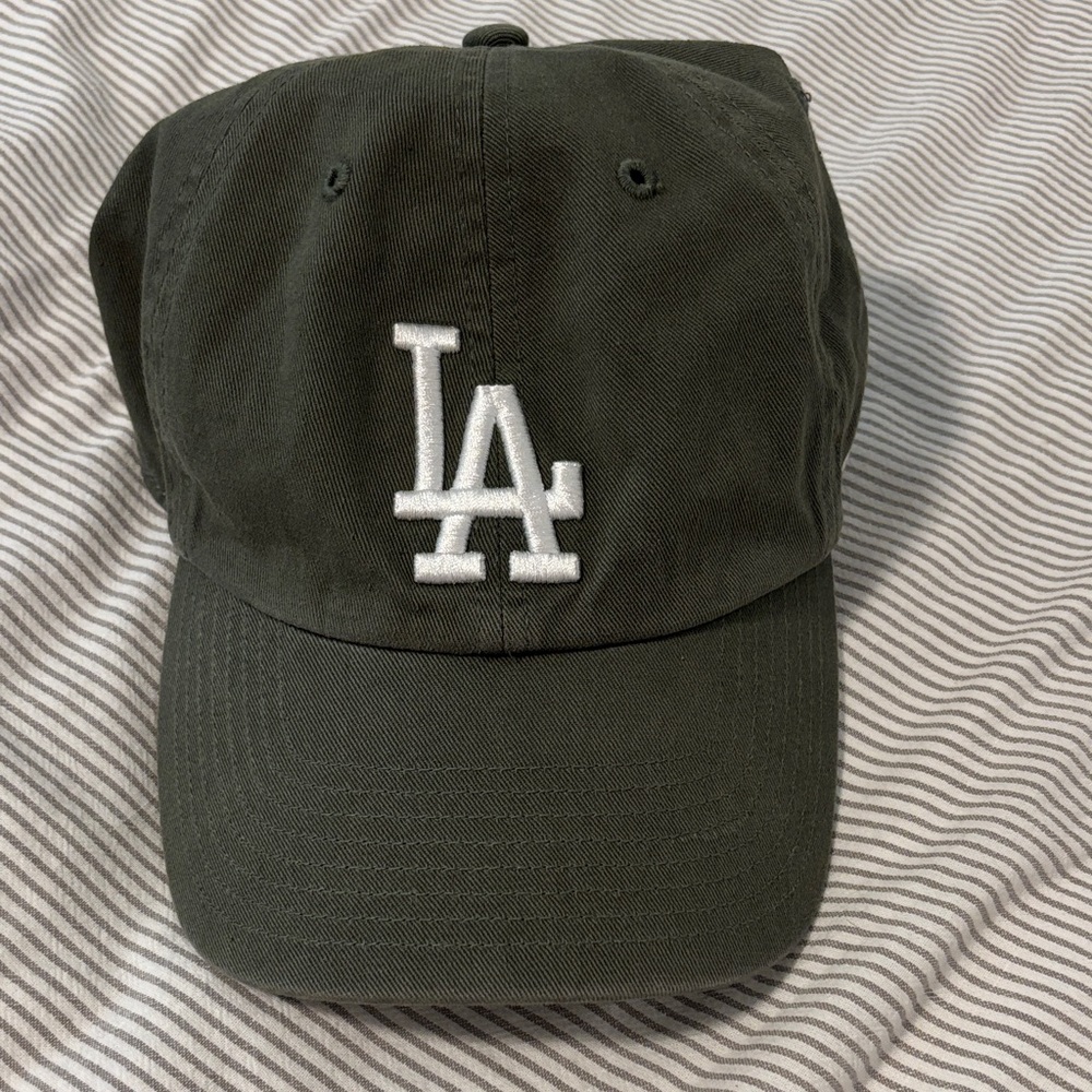 Dark Green LA Dodgers Baseball Cap with White Logo